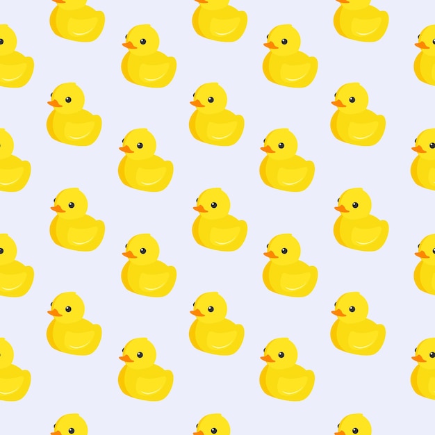 Modèle sans couture avec canards en caoutchouc Conception pour fond d'écran d'impression Papier peint en tissu et carreaux