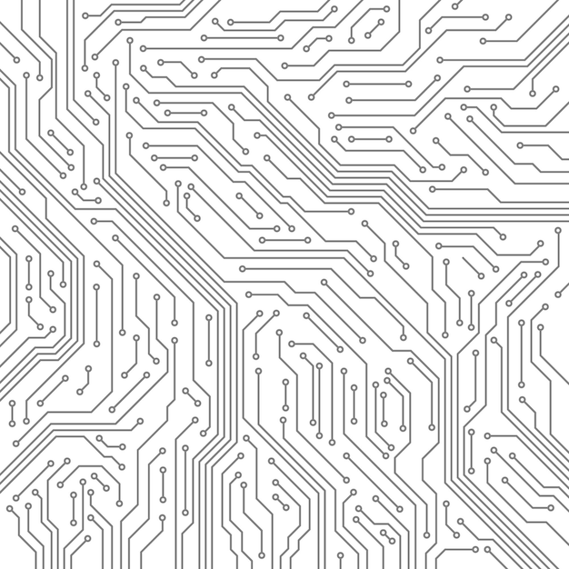 Modèle Sans Couture De Circuit. Carte Mère D'ordinateur, Technologie électronique à Puce électronique.