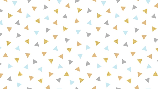 Modèle sans couture coloré avec des triangles répétitifs dans les tons gris bleus fond horizontal