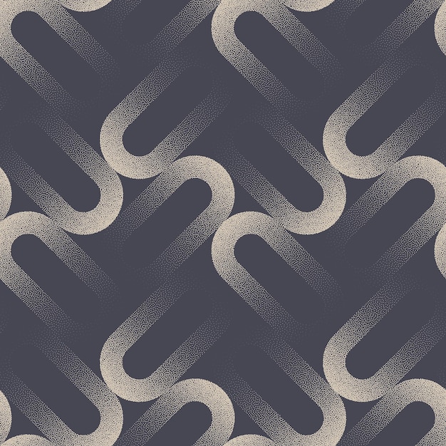 Le modèle sans couture contemporain à la mode est l'abstraction vectorielle des points de travail.