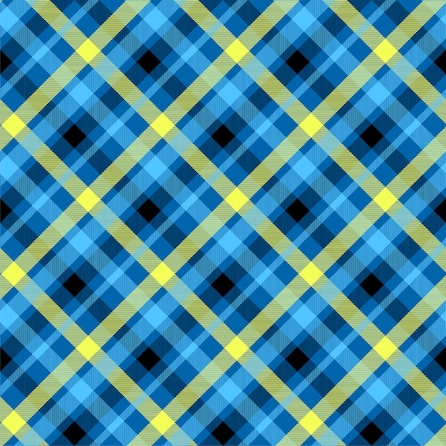 Modèle Sans Couture De Couleur Bleu Tartan