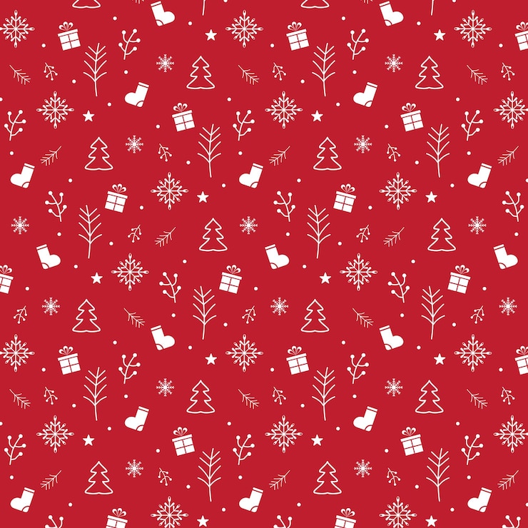 Vecteur modèle sans couture différent de noël. texture sans fin de noël pour fond d'écran, fond de page web.