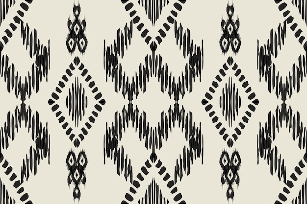 Modèle sans couture ethnique Ikat style indien géométriqueTexture vectorielle ethnique tribale