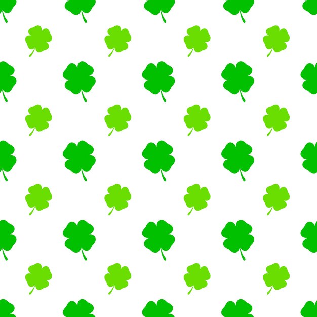 Modèle Sans Couture De Feuille De Trèfle St Patricks Day Fond Répété