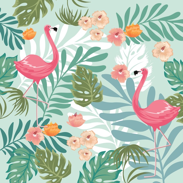 modèle sans couture de fleur floral couleur été vintage