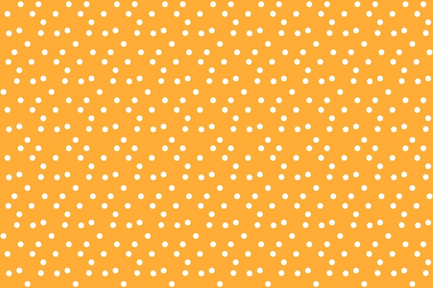 Modèle sans couture de fond de pois aléatoires de fond orange