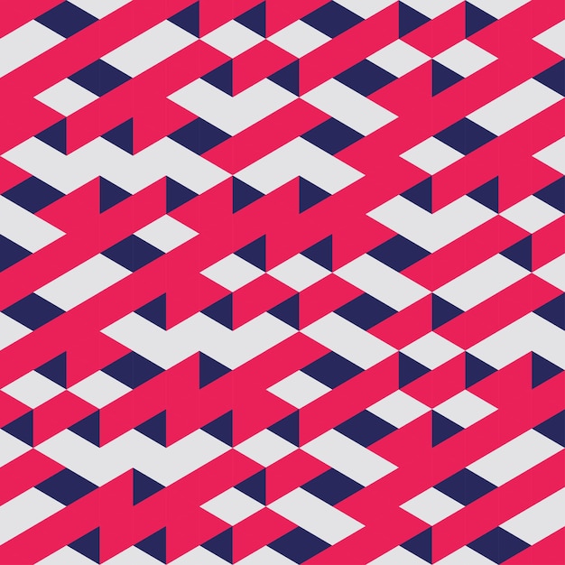 Modèle sans couture géométrique rouge abstrait illustration vectorielle