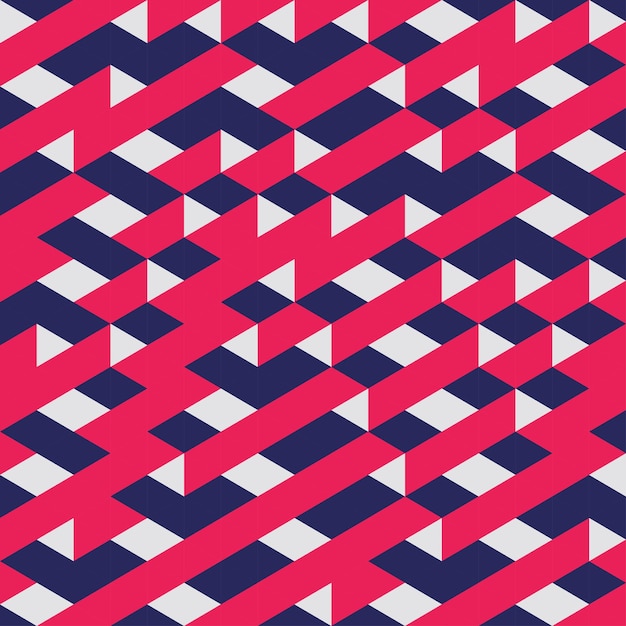 Modèle sans couture géométrique rouge abstrait illustration vectorielle