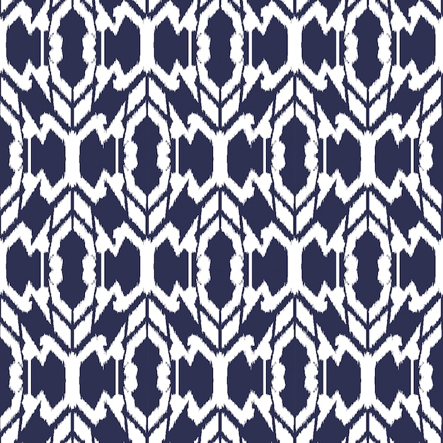 Modèle Sans Couture Ikat