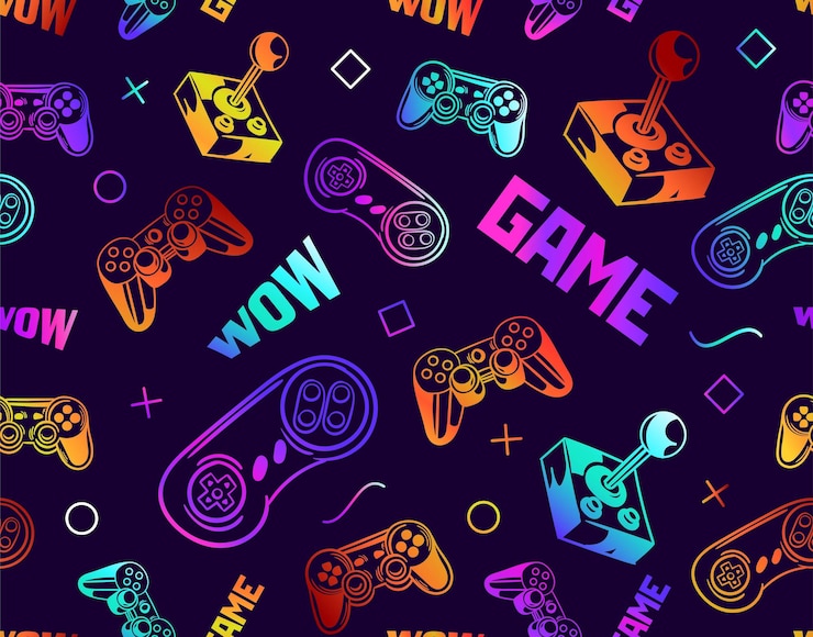 Vecteur modèle sans couture de jeu