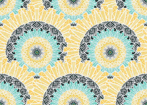 Modèle Sans Couture Mandala