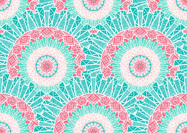 Modèle Sans Couture Mandala