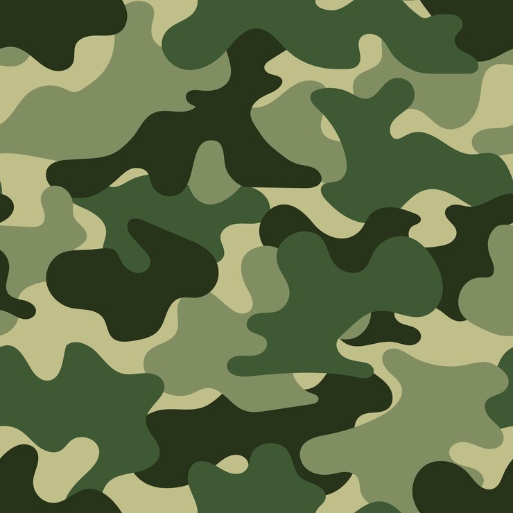 Vecteur modèle sans couture militaire, illustration