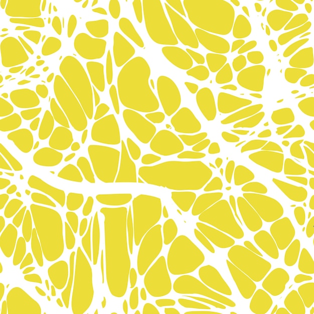 Modèle Sans Couture Avec Des Motifs Abstraits, Des Lignes. Neuro-graphique. Lignes Blanches Sur Un Fond Jaune Abstrait. Illustration Vectorielle.