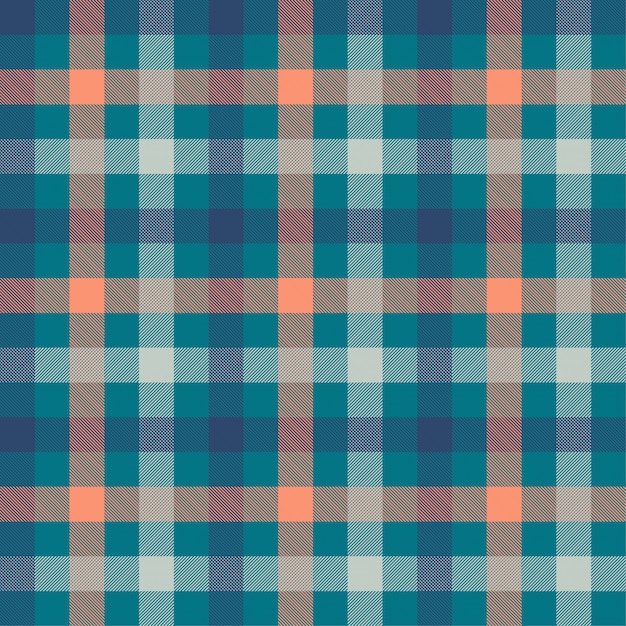 Modèle Sans Couture Multicolore Tartan