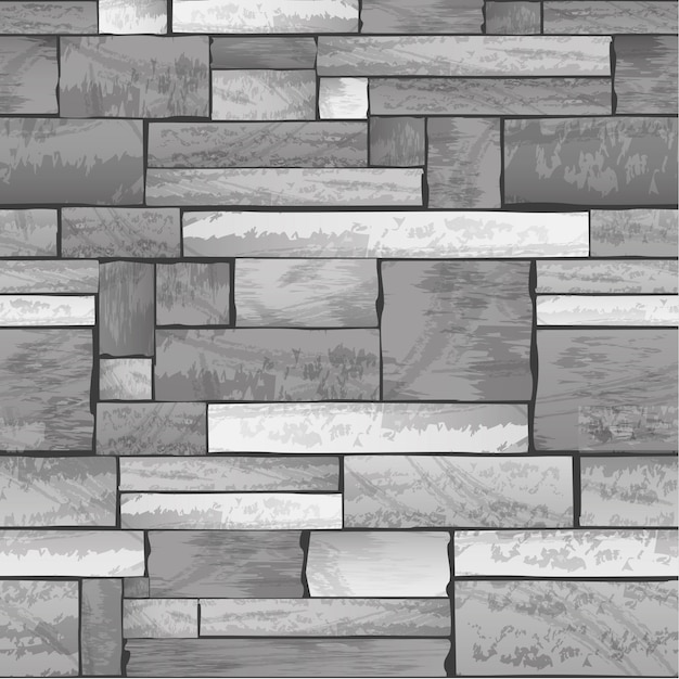 Modèle sans couture de mur de pierre de vecteur