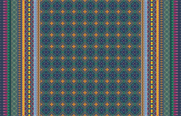 Modèle Sans Couture Oriental Ethnique Géométrique Design Traditionnel Pour Le Fond, Le Tapis, Le Papier Peint,