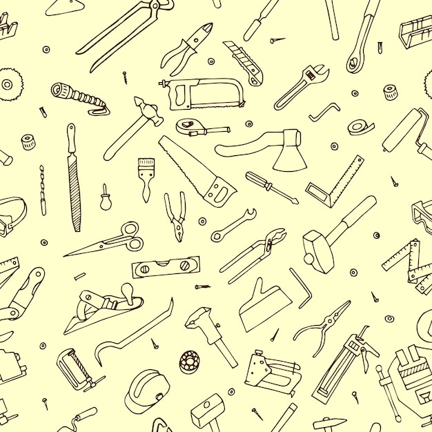 Modèle sans couture d'outils