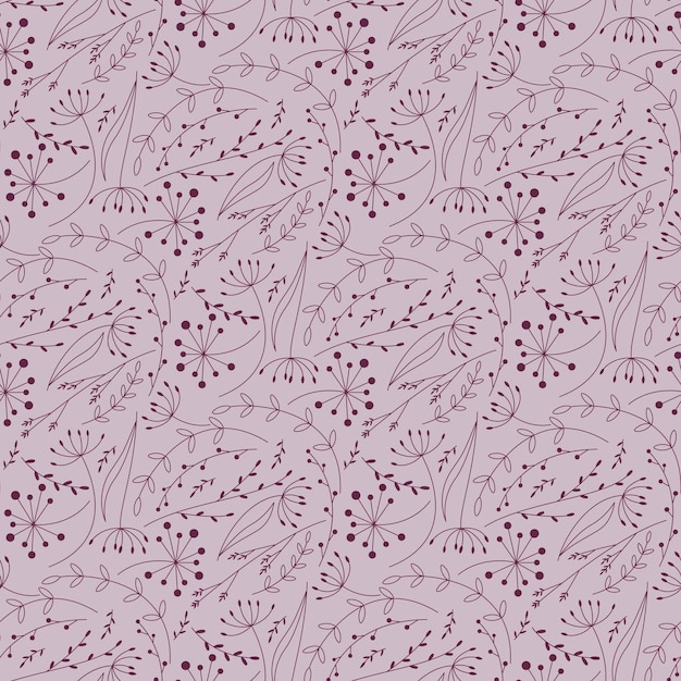 modèle sans couture avec de petites plantes imprimées