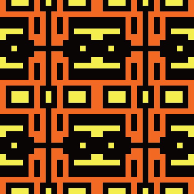 modèle sans couture de pixel art