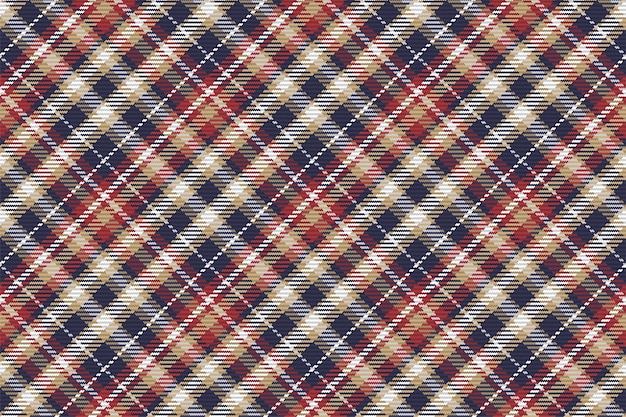 Vecteur modèle sans couture de plaid tartan écossais.