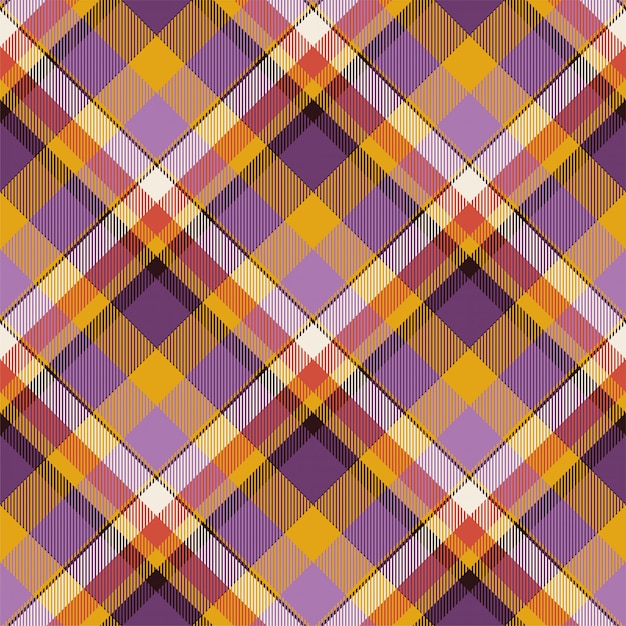 Modèle Sans Couture Plaid Tartan