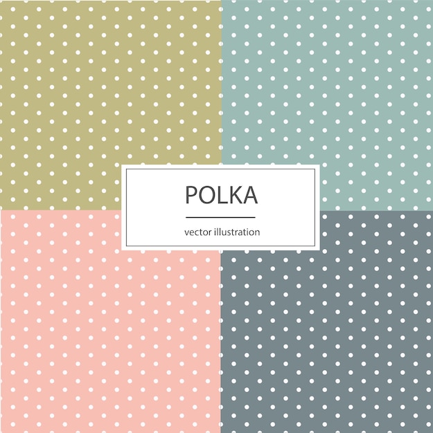 Vecteur modèle sans couture de polka