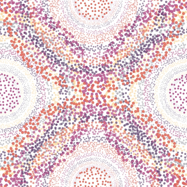 Modèle Sans Couture Rétro Avec Des Cercles