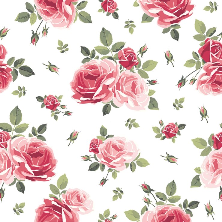 Vecteur modèle sans couture avec des roses. fond floral vintage. illustration vectorielle