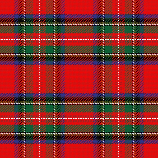 Modèle Sans Couture Tartan écossais