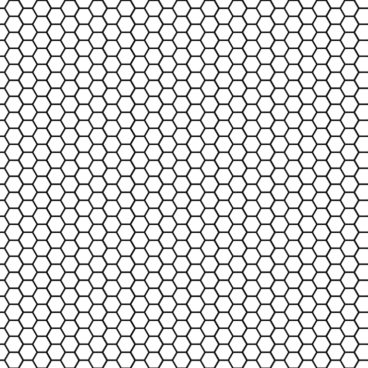 Vecteur modèle sans couture texture de cellule hexagonale grille de fond vecteur de nid d'abeille