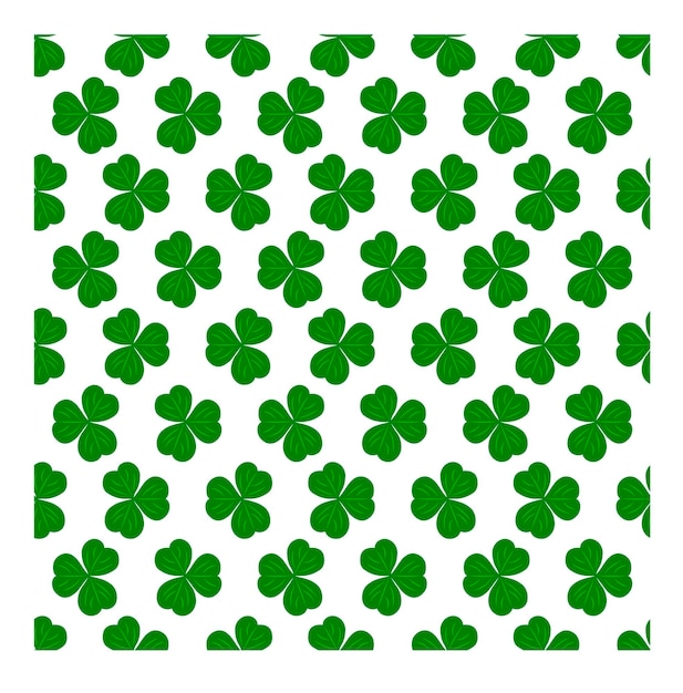 Vecteur modèle sans couture avec trèfle à trois feuilles pour la saint patrick. design pour imprimés de mode, textiles