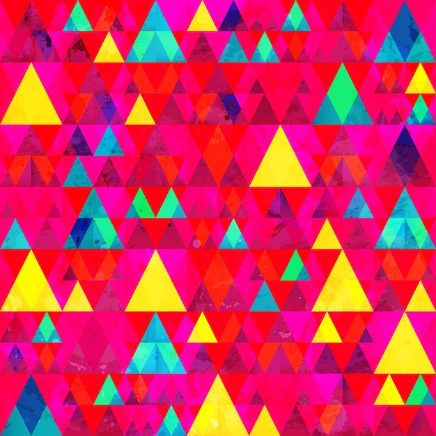 Modèle sans couture de triangle multicolore