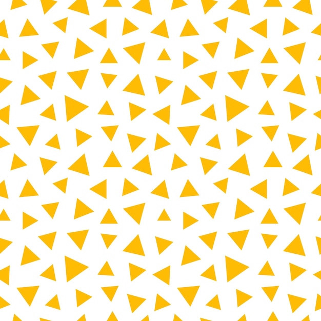 Modèle sans couture avec triangles jaunes