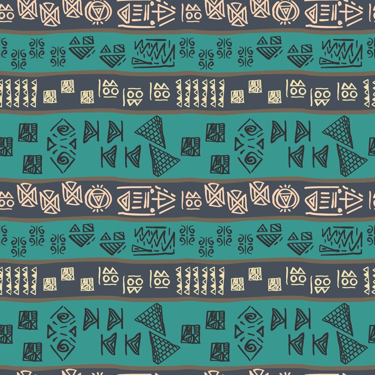 Vecteur modèle sans couture tribal