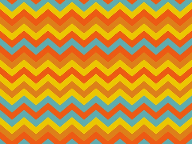 Modèle sans couture de vecteur géométrique Zig zag Chevron futuriste en
