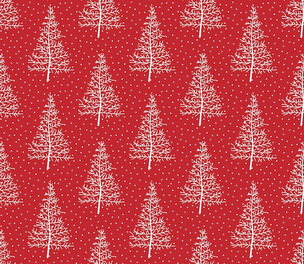 Modèle Sans Couture Vectoriel Festif De Noël Ou Du Nouvel An Dans Un Sapin De Noël