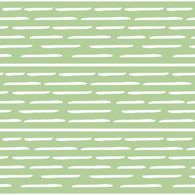 Modèle sans couture vert avec des lignes horizontales blanches.