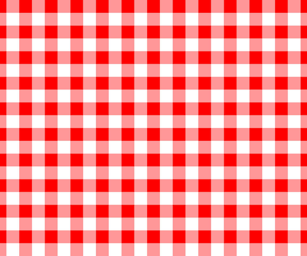 Modèle Sans Couture De Vichy Rouge Et Blanc Texture à Carreaux Pour Plaid De Nappe De Couverture De Pique-nique