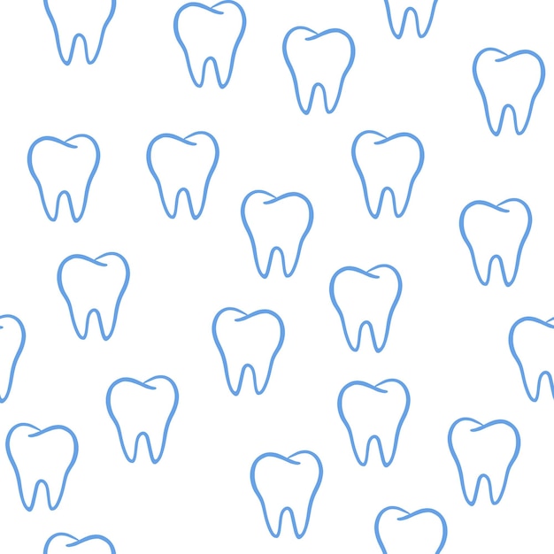 Vecteur modèle avec la santé dentaire des dents