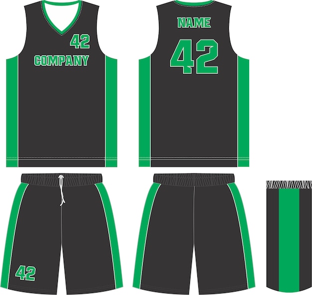 Modèle De Short D'uniforme De Basket-ball Pour Club De Basket-ball