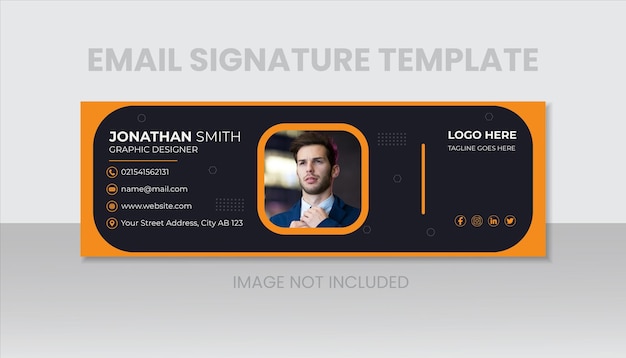 Modèle De Signature De Courrier électronique Moderne Et Professionnel D'entreprise