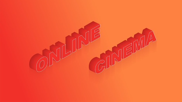 Modèle De Site Web Avec Cinéma En Ligne Ensemble De Cinéma Application En Ligne Pour Regarder Des Films