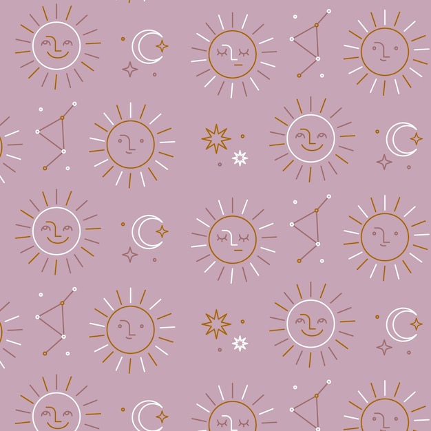 Modèle de soleil design plat
