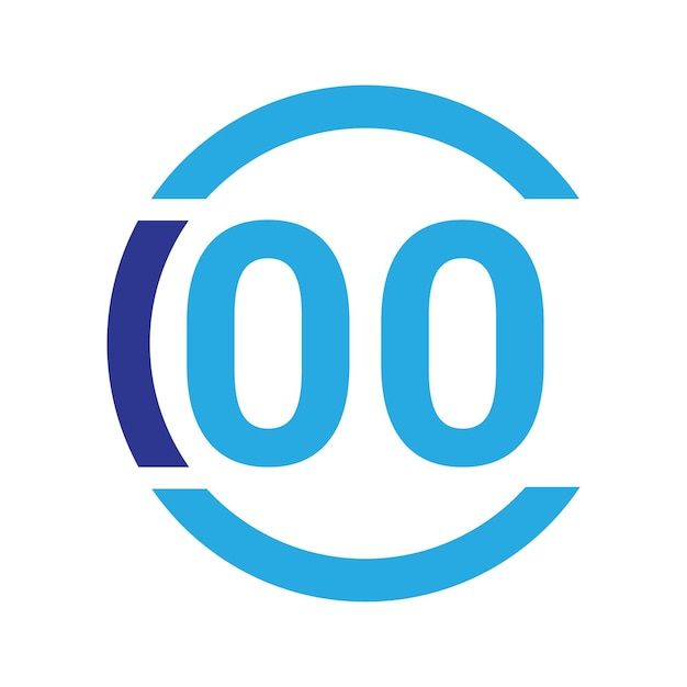 Modèle de stock vectoriel de conception de logo de lettre C100