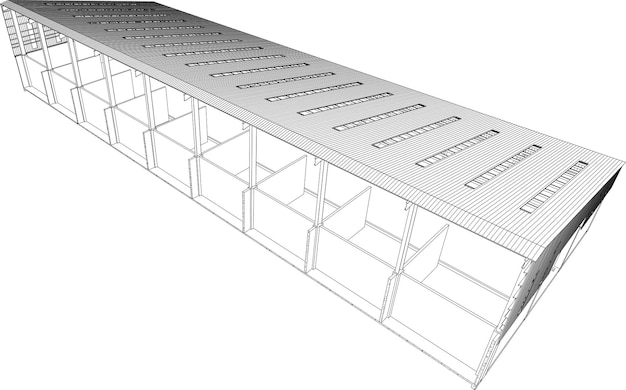 Un modèle de la structure métallique de la structure métallique est représenté.