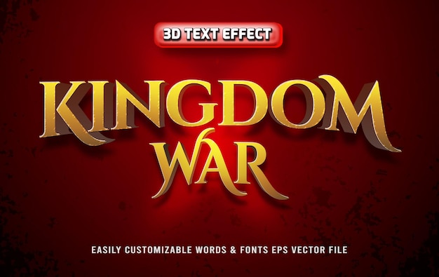 Modèle De Style D'effet De Texte Kingdom War