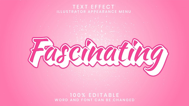 Modèle De Style D'effet De Texte Modifiable Fascinant