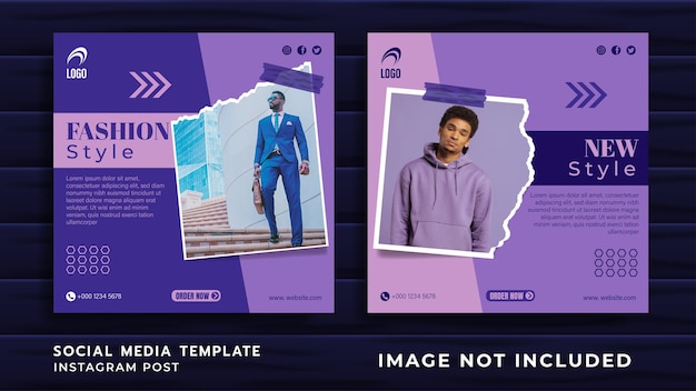 Modèle De Style De Mode Post Instagram