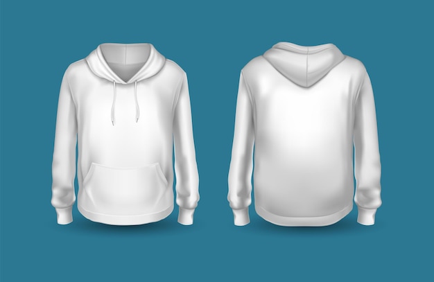 Modèle de sweat à capuche blanc
